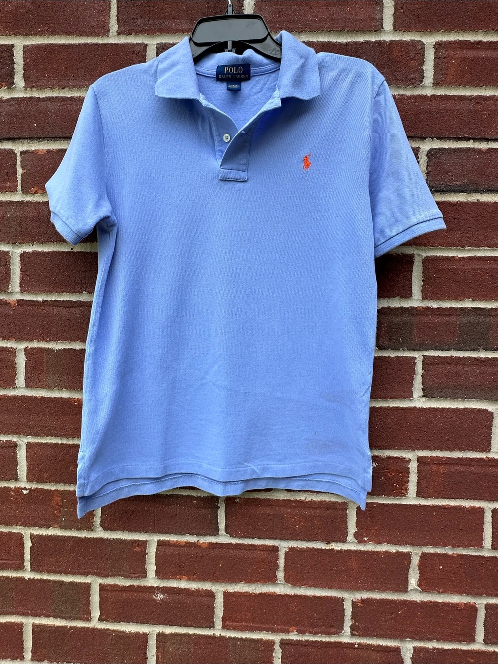 Polo by Ralph Lauren Light Blue Polo with Orange Pony Boy’s Size 14/16